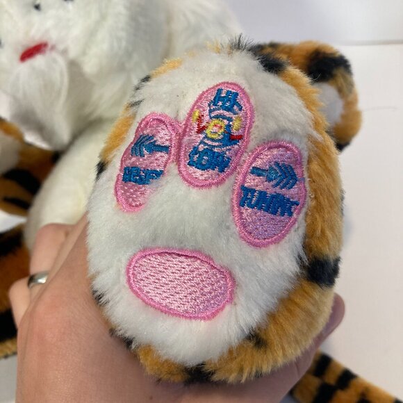 Vintage Smart Planet Tiger Stuffed Plush Radio Speaker 2005 Tested 10" Rare - Picture 5 of 11